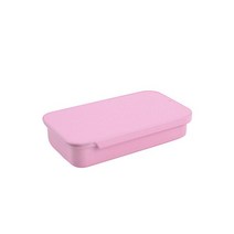 2Pcs 금속 직사각형 빈 미니 주석 상자 Tinplate 푸시 캔디 필 케이스 항아리 힌지 컨테이너 작은 스토리지 박스, [02] 82x50x16mm, [02] pink