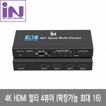 IN NETWORK HDMI 4K 4화면 분할기 멀티뷰어 IN 4KHSW4V