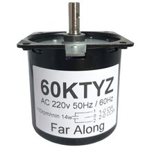 1 마력 모터 높은 토크 ac 영구 자석 동기 220v 4w 60ktyz 반전 cwccw 금속 기어드 저속 2 5 to 0rpm, 50rpm 2.5kgf.cm