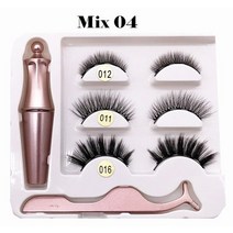 자석속눈썹 붙이는속눈썹 셀프 인조 속눈썹 붙이기 3/4 자석이 있는 3D 마그네틱 수제 메이크업 밍크 연장 재사용 가능, [27] mix 04, 1개