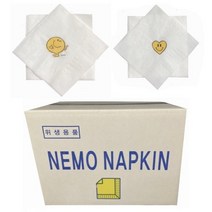 친환경 네모냅킨 3천매, 윙크&하트냅킨 (백색)  3천매