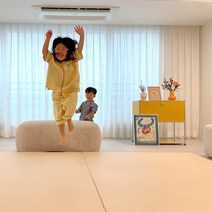 쁘띠메종 더블한판매트 테라조 240X280cm, 테라조베이지X웜그레이