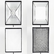 소프트박스 소품촬영조명 AMBITFUL-24 인치 x 35 60x90cm 허니콤 그리드 소프트박스 보웬스 프로포토 엘, 01 for Bowens Mount
