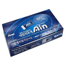 (Pentel) 펜텔 아인 지우개 대형 ZEAH10 30개입1갑 (옵션) Ain, 레드