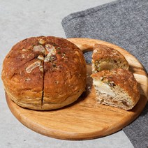 [하눅] 영천 육쪽마늘 호밀빵 국산100% 마늘빵 천연발효 아침식사대용 간식, 1개