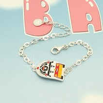 [쿨젬] 925정품실버 미아방지 스마트로이 팔찌