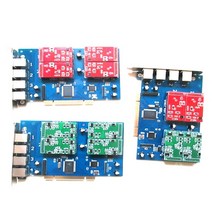 Asterisk FXO FXS PCI 카드 Voip IP PBX Digium TDM410P Openvox 4 포트, 한개옵션0