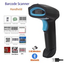 2D 바코드 스캐너 무선 블루투스 핸드 QR USB 리더 빠른 식별 CMOS 매장 창고, 04 TD-U2WB Blue