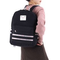 GBGB 여학생 책가방 블랙 중학생 핸드폰 충전 가방 백팩, 상세페이지 참조