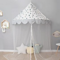 공주방 꾸미기 여아 유치원 북유럽 커튼 사무실 까페 인테리어 캐노피 나뭇잎 이케야, 북유럽숲+사막(0.8m지름)