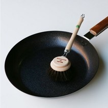 marna 키친 팬브러쉬 2size / 마나 키친 후라이팬 세척브러쉬 법랑 세척솔 설거지 천연말털브러쉬, 대