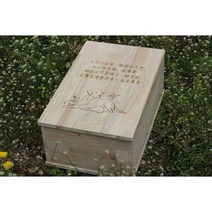반려동물 유골함 강아지 반려견 우드 장례용품, 40x24x16 내부 치수