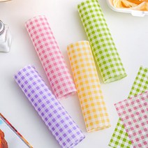 (주)아트인 체크패턴 유산지(100매), 초록