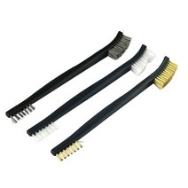 컴퓨터청소 클리너 접점부활제 뜨거운 나일론 더블 엔드 미니 녹 청소 철강 황동 와이어 브러시 연마 세트, 01 3pcs