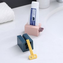 데일리 알뜰 심플 튜브링거 물감 연고 폼클렌징 소스 염색약 짜기 집게 스텐드형 롤 치약 짜개, 치약짜개, 네이비