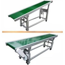 무인운반기 자동컨베어 켄베이어 벨트 전동상하차, C형 길이 1.0m 300mm