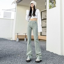 KORELAN 폭발성 마이크로 플레어 청바지 여성 새로운 스타 슬림 하이 웨이스트 마이크로 랩 여성 8 색 슬림 고탄력 레 바지