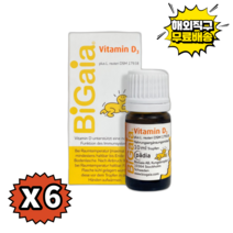 [빠른직구배송] [3+3] 바이오가이아 유산균 비타민D 이지드롭 10ml x 6 (총6개) [정품품질보장]