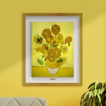 위아트 풍수지리 그림 고흐 해바라기 모네 금전운 명화 액자 12종, 9.카유보트_쥬느빌리에의 평원 노란풀밭