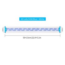 어항 수초 수족관 수조 조명 90 260v led 빛 슈퍼 슬림 물고기 탱크 수생 식물 풍경 물고기 탱크에 대 한 밝은 클립 램프 18-58cm 성장, szd b60bw 미국