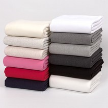 천고아 기모쭈리 무지원단 12종 sul, 화이트(34432)