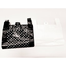 HD비닐봉투 마트봉투 2호 [32+12X55] 70장, 블랙, 32X55+12