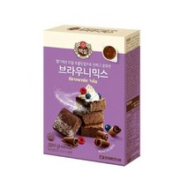 CJ더마켓 홈 베이킹 제과 제빵 빵 만들기 카페 디저트 아이 간식 브라우니믹스 초코 핫 케익 와플 브라우니 쿠키 머핀 깨찰빵 식빵 320G, 26개