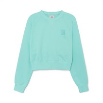 MLB 여성 베이직 스몰로고 크랍핏 맨투맨 NY (L.Turquoise) 703880