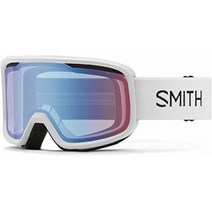 Smith Frontier 스노우 고글 화이트 / 블루 센서 미러, Blue Sensor Mirror, White / Blue Sensor Mirror