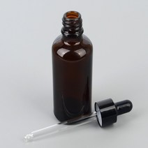 갈색 투명 유리 스포이드 공병 오일 드롭퍼 통 화장품 에센스 아로마 드로퍼 앰플 세럼 여행용 소분 용기 향수 디퓨저 방향제 빈 미니 한 방울씩 병, 용량, 15ml, 1개
