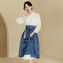 생활한복에 생활한복을 더한 덧치마 스커트 빅사이즈 허리치마 퓨전의상
