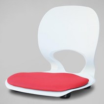 체어포커스 크로바 화이트바디 좌식 의자, 레드