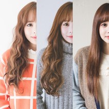 에스홀릭 S컬 웨이브 스트레이트 히피펌 붙임머리가발, 1개, 웨이브+레드브라운+S사이즈