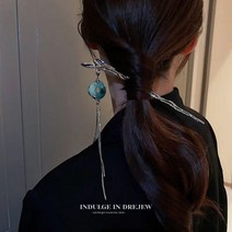 urkoteer메탈태슬머리비녀 여성 고풍머리비녀 실버머리비녀cx-20