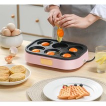 타코야끼만들기 타코야끼팬 기계 가정용 전기 계란 햄버거 들러붙지 않는 프라이팬, 9.pink  AU