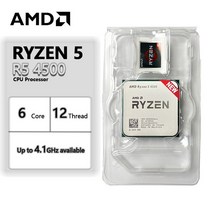 파워딜 AMD-라이젠 5 4500 CPU 프로세서 3.6 GHz 6 코어 12 스레드 100-000000644 65W 소켓 AM4 씨피유, 한개옵션0