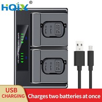 HQIX 적용 가능 Leica Q2 SL2 SL(TYP 601) 카메라 BP-SCL4 듀얼 충전기 배터리, [01] Dual Charger