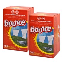 바운스 섬유유연제 드라이어시트 아웃도어 프레쉬, 1개, 320매