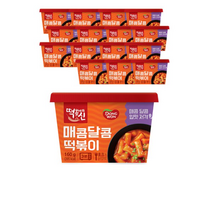 동원에프앤비 떡볶이의신 매콤달콤 컵떡볶이, 160g, 96개