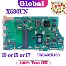 노트북 메인보드 KEFU X530UN ASUS A530U 노트북 마더 보드 I3 I5 I7 8th Gen, 01 I38th Gen UMA