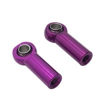 GHSHOP 1/8 크롤러 유니버설 용 RC 타이로드 엔드 볼 조인트 예비 부품, 18x5mm, 금속, 보라색