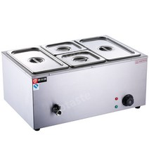 전기워머기 보온기 대형 사각 음식 보온기 탕온기 보온고 소스 국통, 작은2냄비깊이