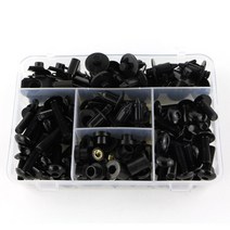 전체 페어링 볼트 키트 너트 M5 M6 야마하 YZFR125 YZF R25 R3 R1 R1M R15 Tmax 500 530 TDM900 FJR1300, Black