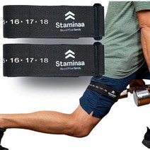 STAMINAA BFR Bands 팔 다리 둔근 피트니스 밴드 - 남성 및 여성용 혈류 제한 저항 근육 저강도 훈련 가정 체육관 운동(번들), Leg 2 Pack