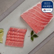 [사조회참치] 참다랑어 대뱃살(200g)-껍질제거 냉동 참치회, 1개