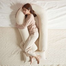 바보사랑 국내산 U자형 바디필로우 긴베개 배게 임산부 대형 등 롱 쿠션 가드 침대 수면.웨이메이커, 커버+솜+미니쿠션／면연그레이
