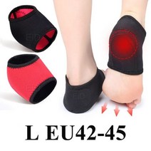 발바닥 근막염 양말 아킬레스 건염 굳은살 박차 금이 간 뒤꿈치 패드 남성 여성 2 개, L EU 42-45