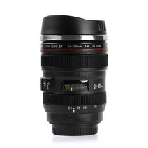 350mL 크리 에이 티브 카메라 야외 여행 캠핑 컵 머그잔 뚜껑 스테인레스 스틸 진공 플라스크 열 절연 컵, ㅏ
