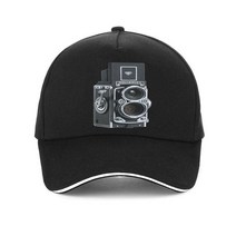 롤라이플렉스Ⅰ 롤라이35 롤라이플렉스 카메라 롤라이Rolleiflex 카메라 야구 모자 새로운 캡, 01 P-Black