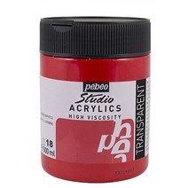 뻬베오 스튜디오 아크릴 물감 500ml, 18 Napthol carmine
